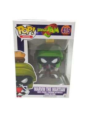 Funko Pop Space Jam Marvin The Martian 415 Vinyl Figure Vaulted Movies Looney